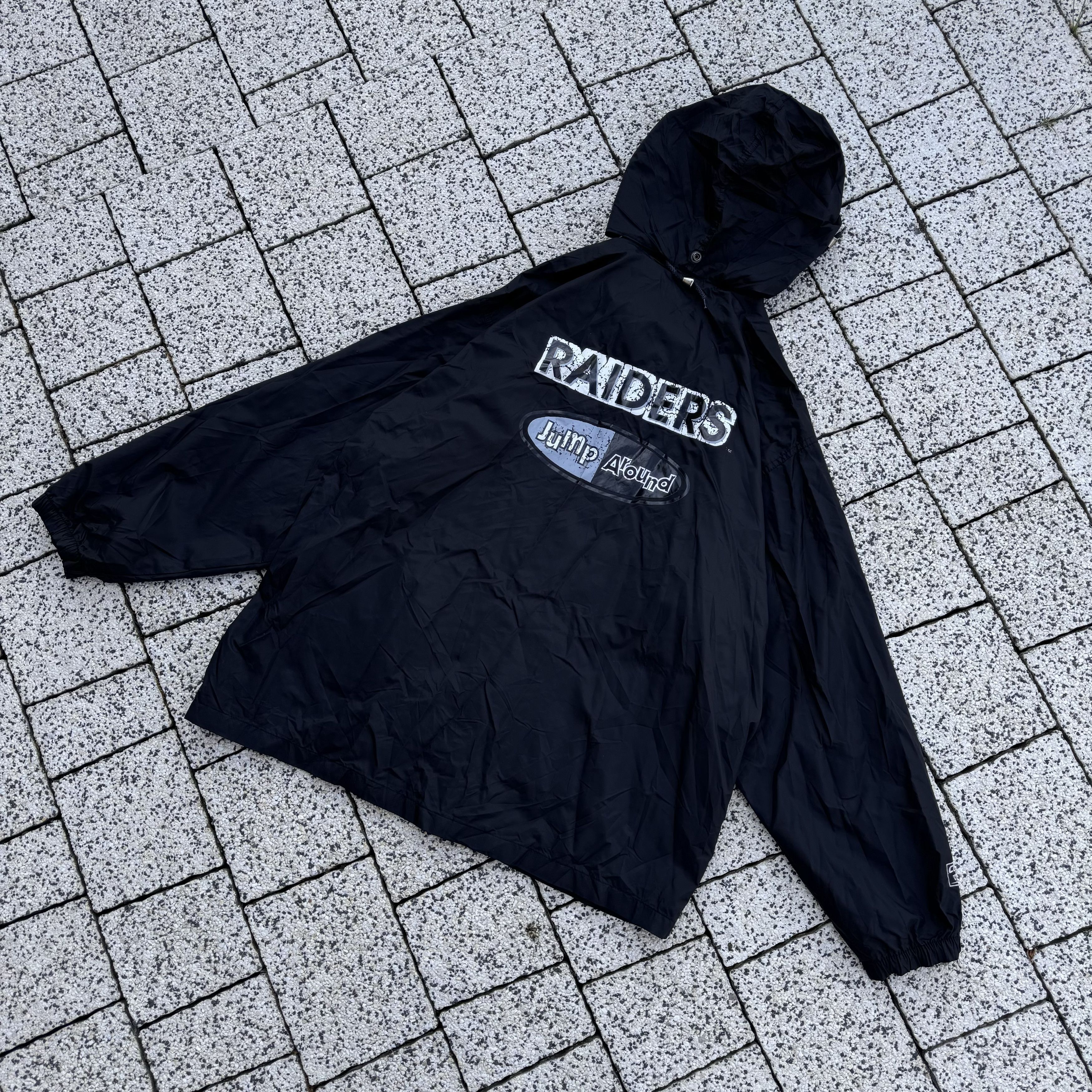 NFL × Oakland Raiders × Vintage RARE RAIDERS NFL NYLON JUMP