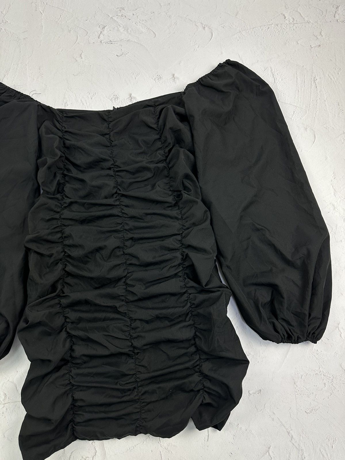 Japanese Brand × Vintage Vintage Parachute Sleeve Black Blouse Size XL / US 12-14 / IT 48-50 - 3 Thumbnail