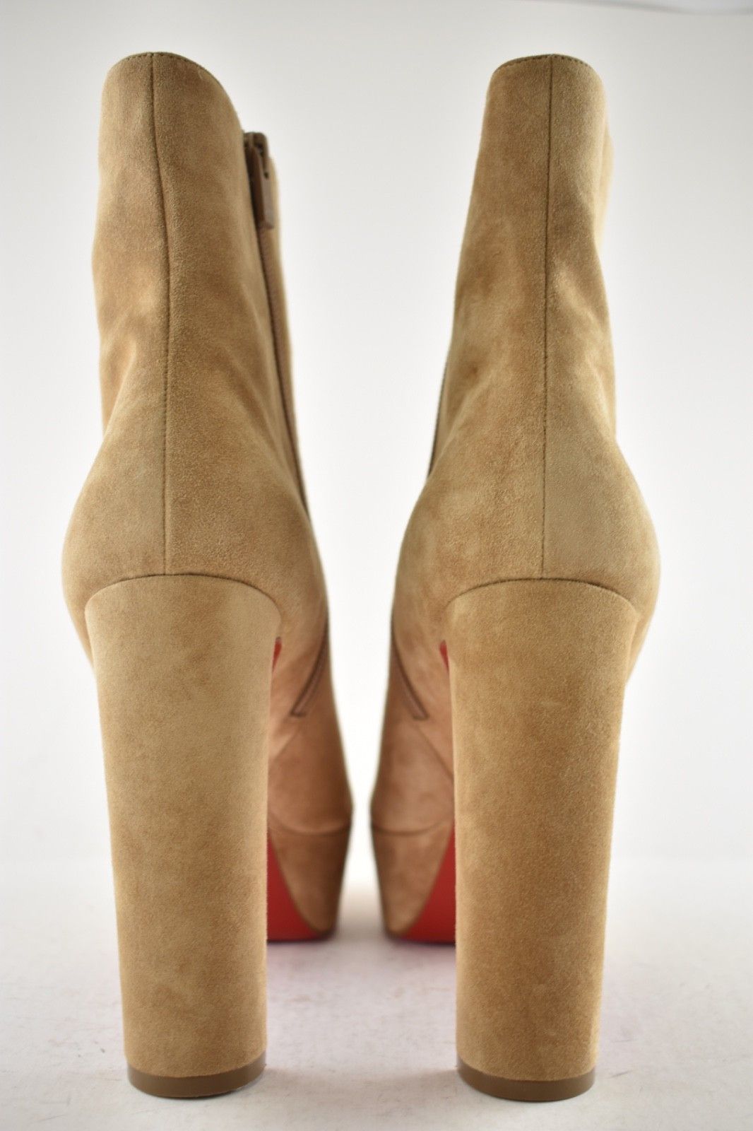 Christian Louboutin Loo Booty 130 Lionne Suede Platform Heel Ankle Boot 40 Size US 10 / IT 40 - 14 Thumbnail