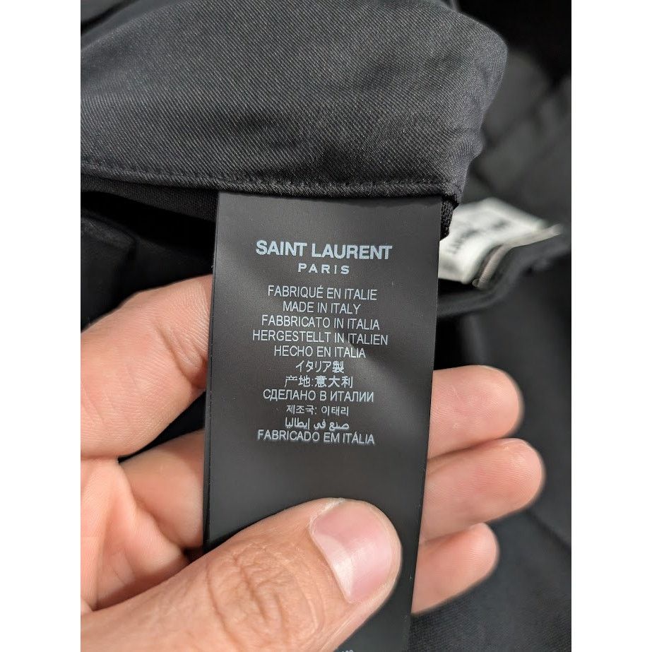Saint Laurent Paris o1rshd1 Q:2 / 2 Pleats Tux Pants in Nero Size US 36 / EU 52 - 15 Thumbnail