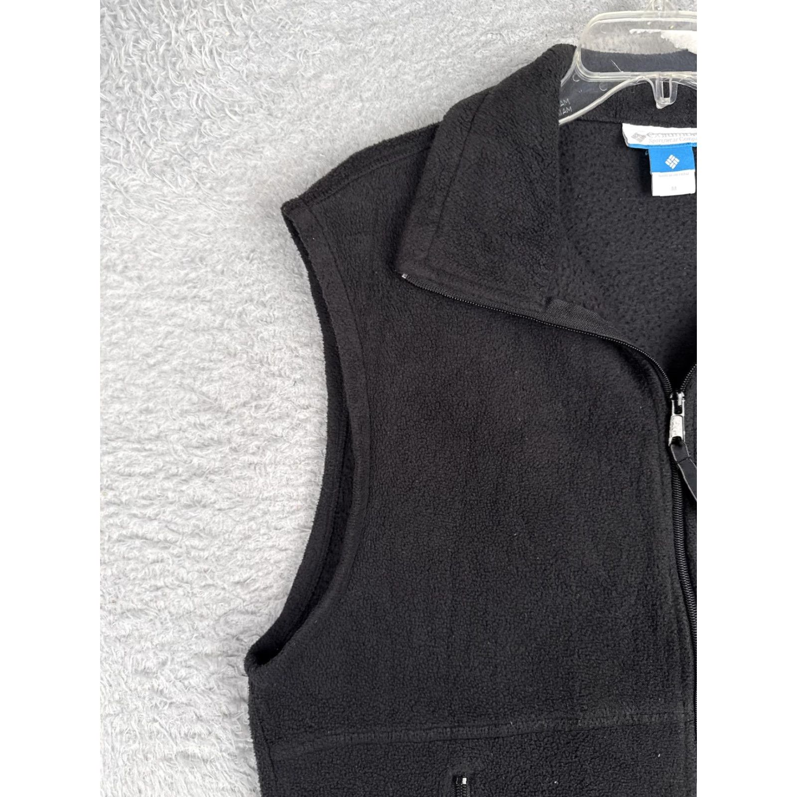 Vintage Columbia Vest Mens Medium Black Fleece Full Zip Pockets Outdoor Hiking WM1460 Size US M / EU 48-50 / 2 - 3 Thumbnail