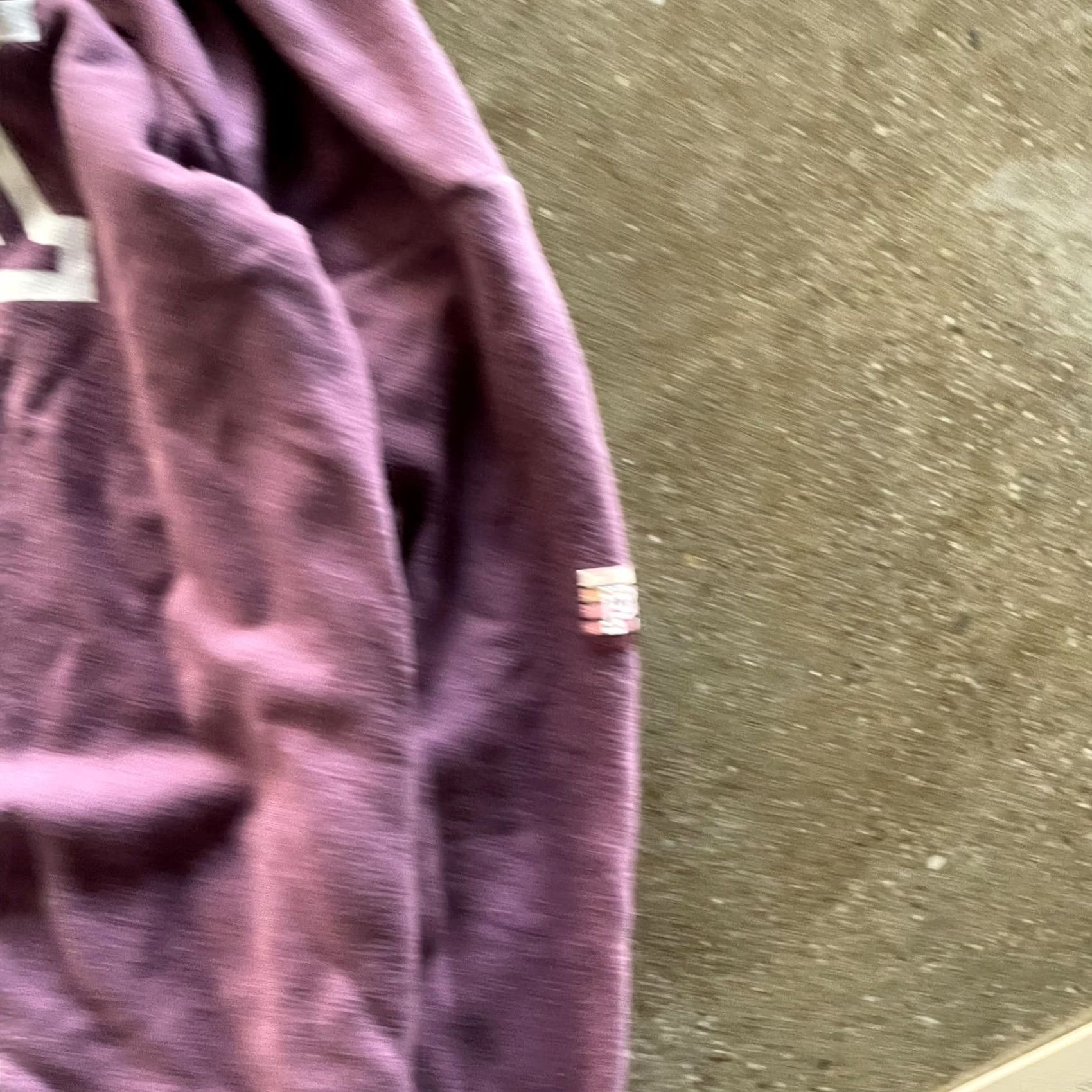 Pinko VINTAGE Victoria's Secret PINK Sweatshirt Womens Medium Purple Funnel Neck Fleece Logo Size M / US 6-8 / IT 42-44 - 4 Thumbnail