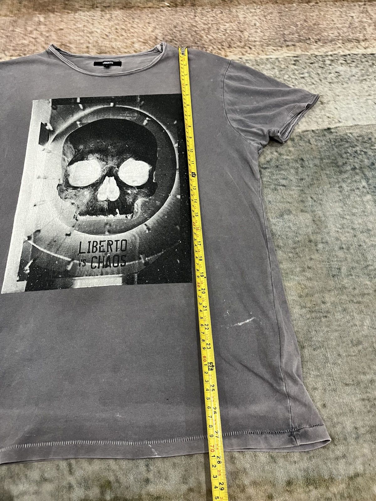 Japanese Brand × Vintage Distressed Liberto Big Skull Tee Size US M / EU 48-50 / 2 - 6 Thumbnail