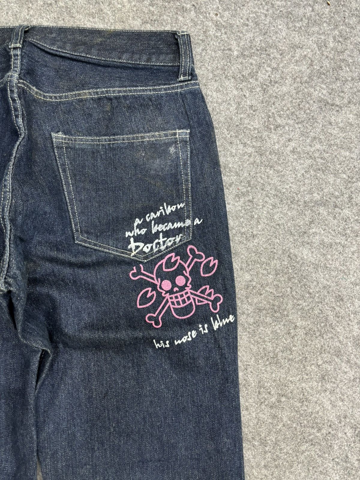 Anime 💥Anime Lover Style💥One Piece Pirate Lfe Relaxed Denim F547 Size US 34 / EU 50 - 13 Thumbnail