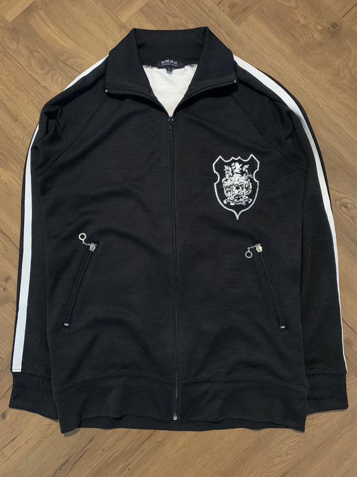 In The Attic × Japanese Brand × Vintage IN THE ATTIC tracktop jacket british flag punk rock style Size US L / EU 52-54 / 3 - 2 Thumbnail