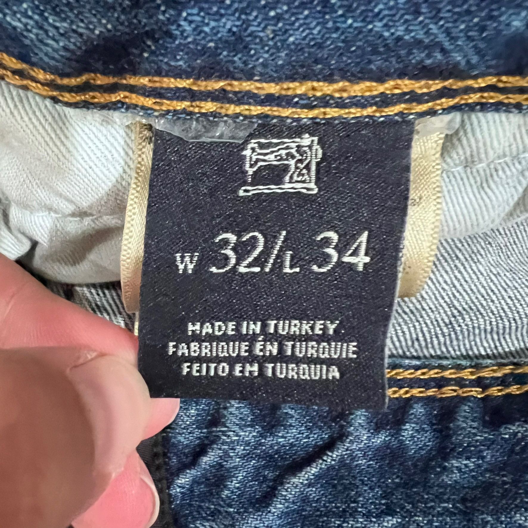 Scotch & Soda Scotch & Soda Blue Distressed Ripped Patches Painted Jeans Size US 32 / EU 48 - 11 Thumbnail