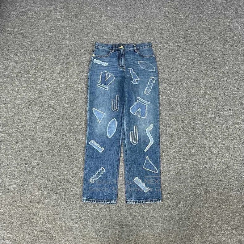 Chanel Chanel Egypt Series Stitching Jeans Size 42" / US 20 - 1 Thumbnail