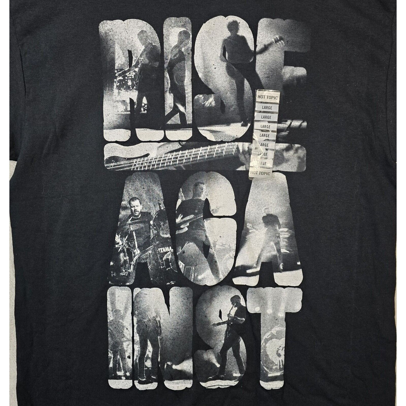 Gildan Rise Against Rock Band Black T-Shirt Men's Large NWT Vtg Size US L / EU 52-54 / 3 - 4 Thumbnail