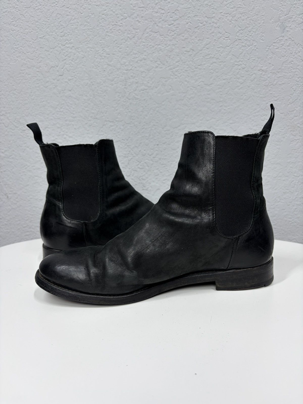 The Last Conspiracy Vintage 00s Guidi CCP Style Distressed Leather Biker Boots Size US 8 / EU 41 - 6 Thumbnail