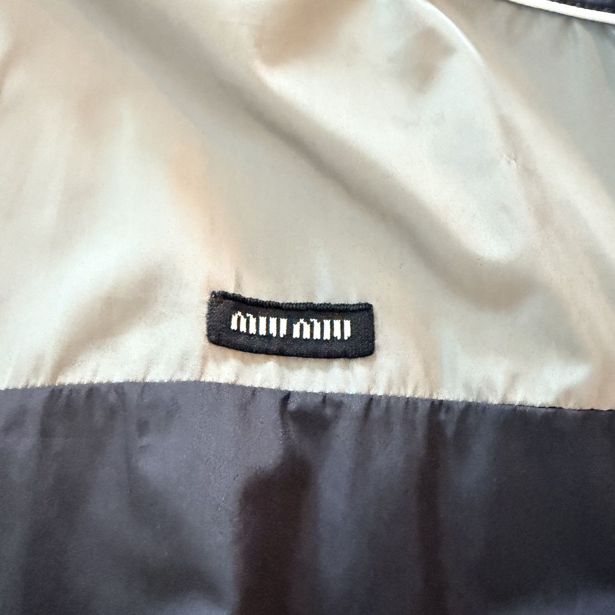 Miu Miu Miumiu logo oversize track jacket 42 Size US L / EU 52-54 / 3 - 4 Thumbnail