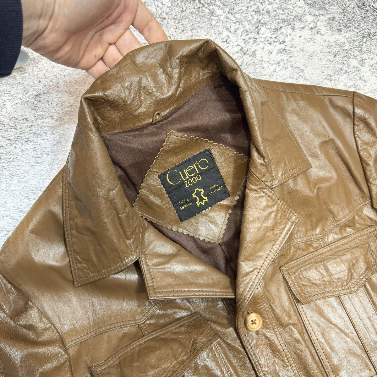 Vintage Vintage Mens Brown Leather Jacket M size Size US M / EU 48-50 / 2 - 5 Thumbnail