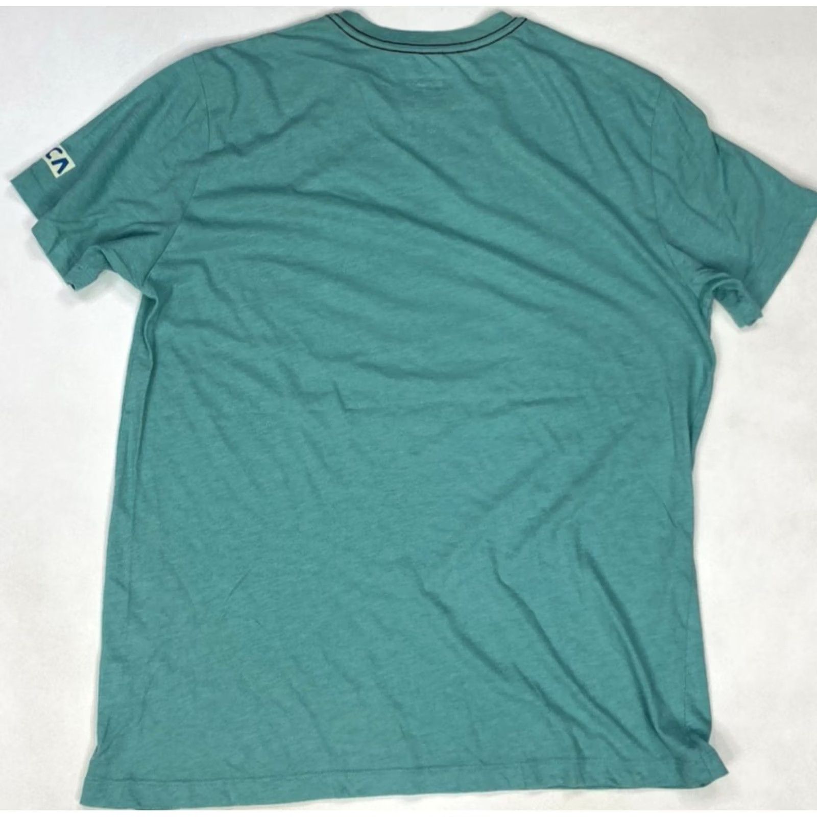 RVCA RVCA Car Graphic T-shirt Men XL Green Short Sleeve Crew Neck Size US XL / EU 56 / 4 - 4 Thumbnail