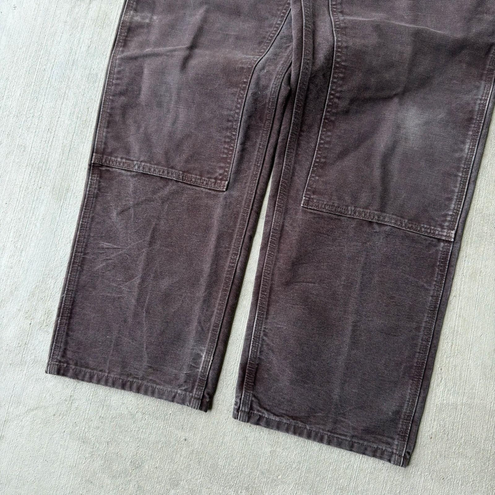 Carhartt × Vintage Carhartt brown double knee work wear carpenter pants Size US 35 - 4 Thumbnail