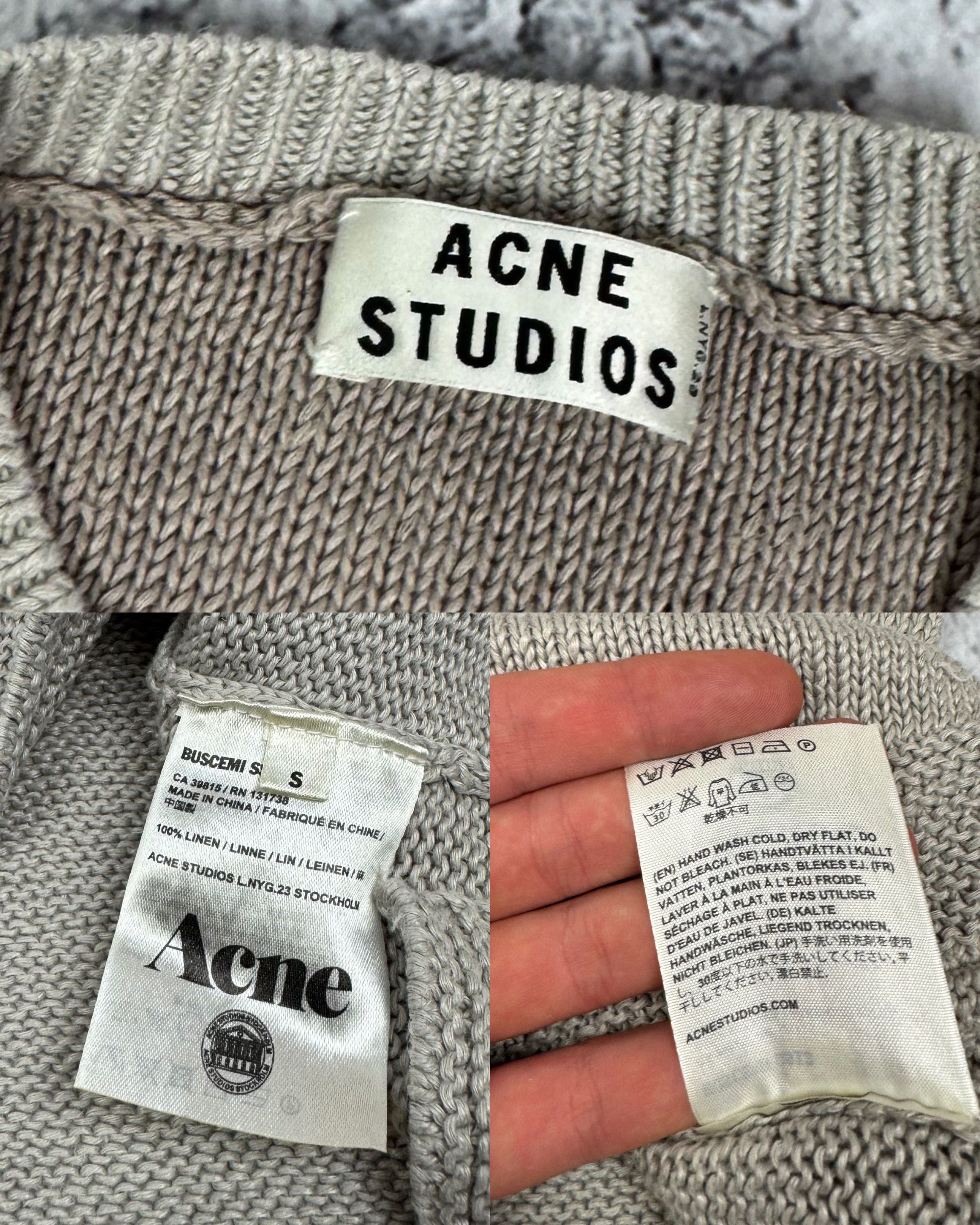 Acne Studios Buscemi Women's Brown Knit Pullover Sweater S