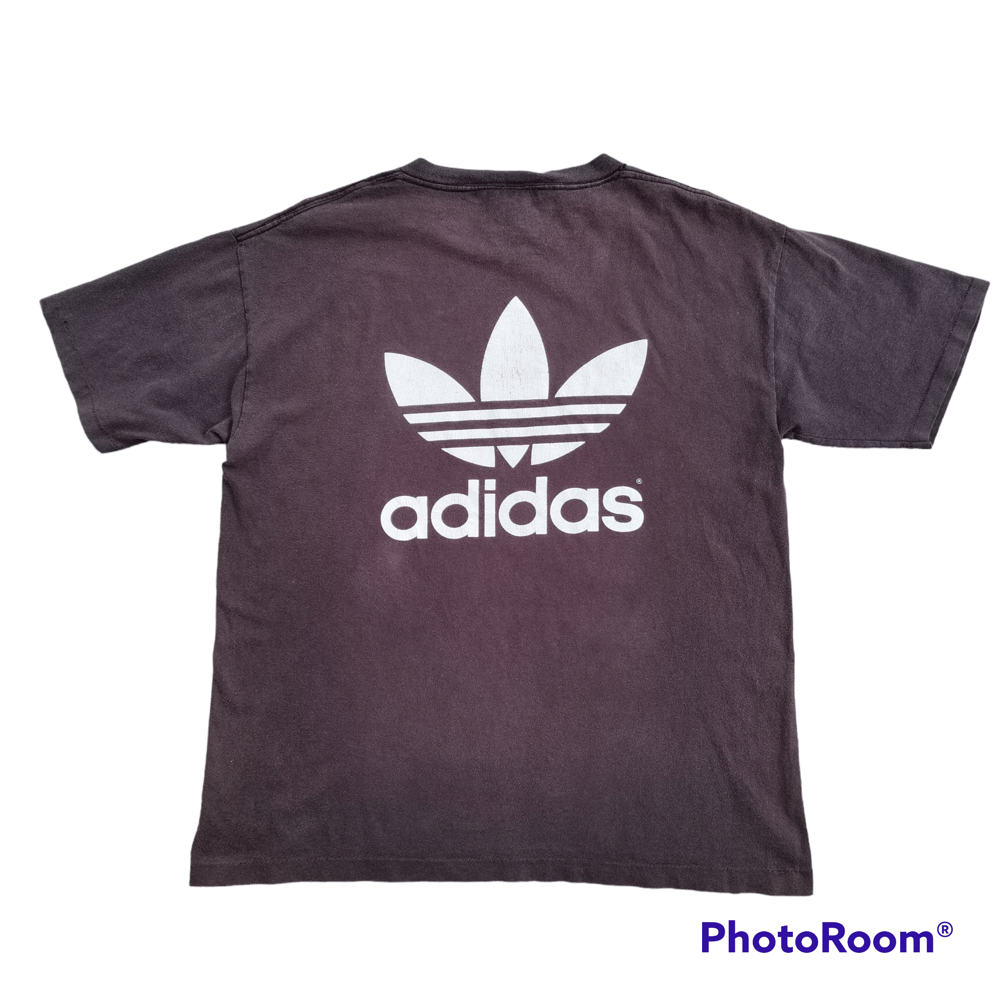 Adidas × Vintage Vintage 90s ADIDAS Faded Single Stitch Tshirt Made In USA Size US L / EU 52-54 / 3 - 2 Thumbnail