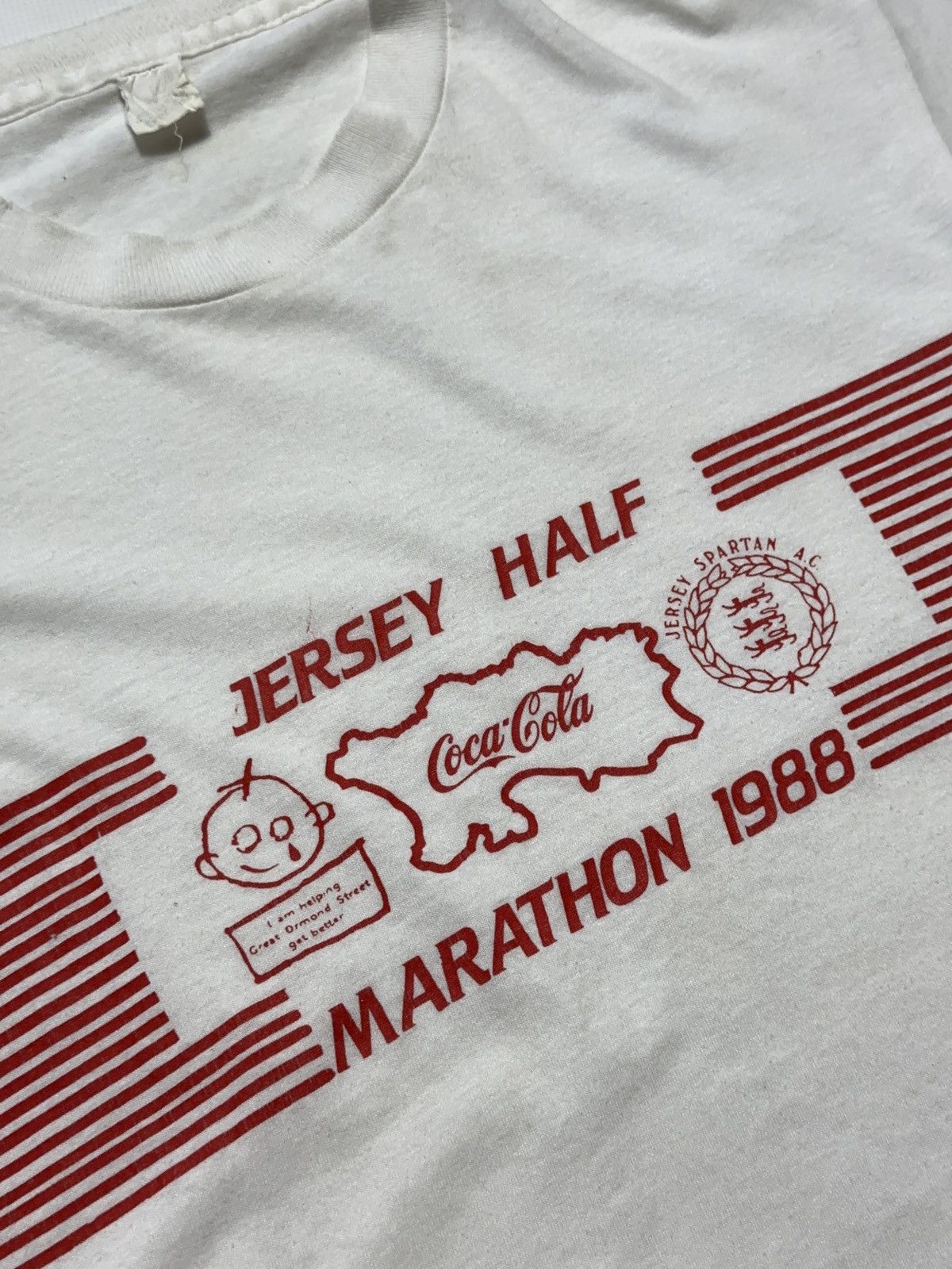 Vintage Vintage tee Jersey Half Marathon 1988 CocaCola Size US M / EU 48-50 / 2 - 2 Thumbnail