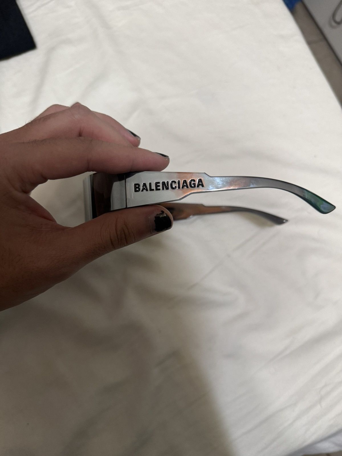 Balenciaga Balenciaga Silver Glasses Size ONE SIZE - 2 Thumbnail
