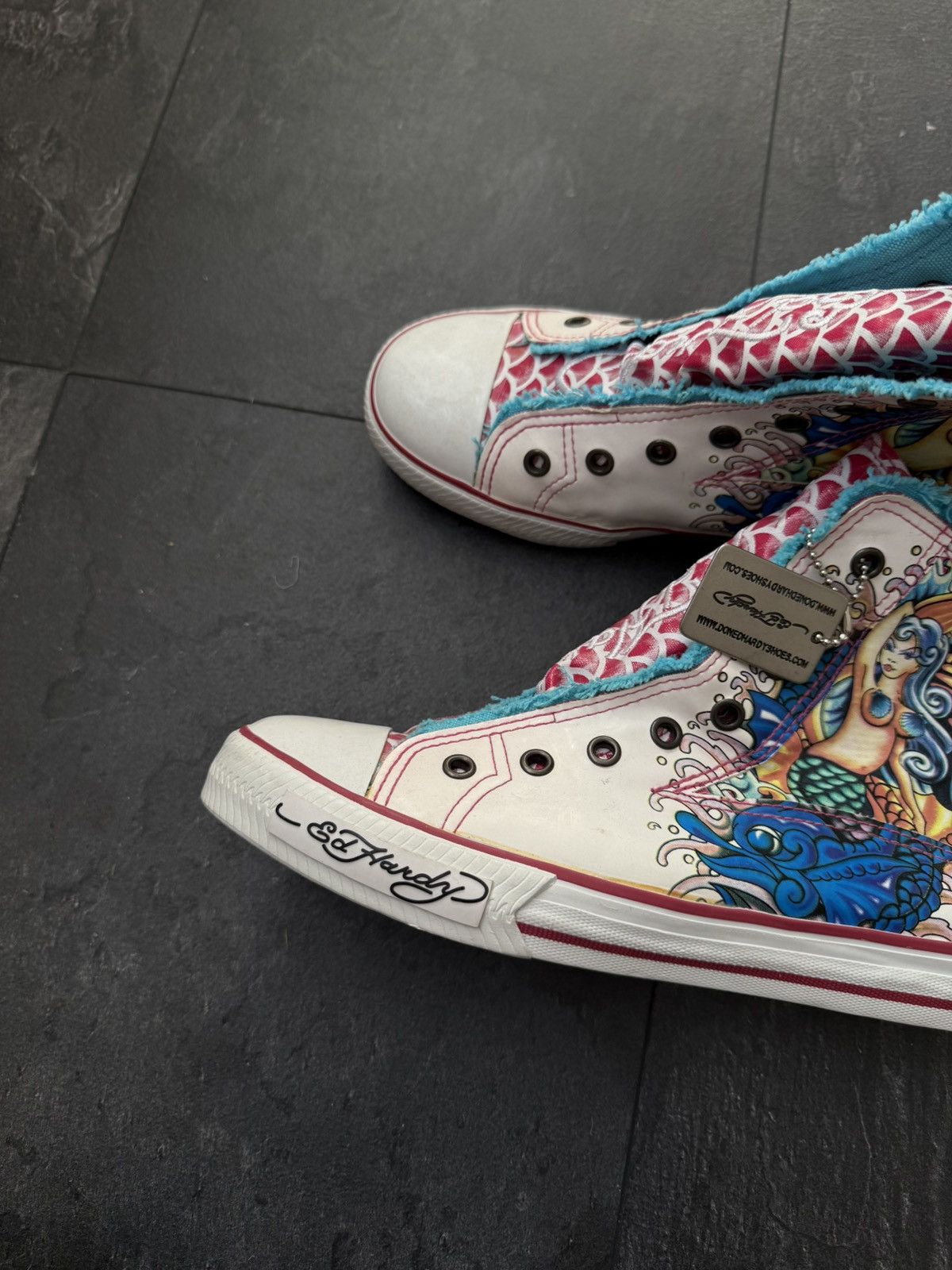 Christian Audigier × Ed Hardy × Vintage Ed hardy vintage Y2K sneakers streetwear style Size US 8 / EU 41 - 8 Thumbnail