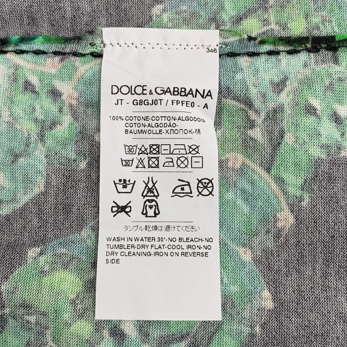 Dolce & Gabbana Dolce & Gabbana Black Floral Print Short Sleeve K26WX Size US XS / EU 42 / 0 - 7 Thumbnail
