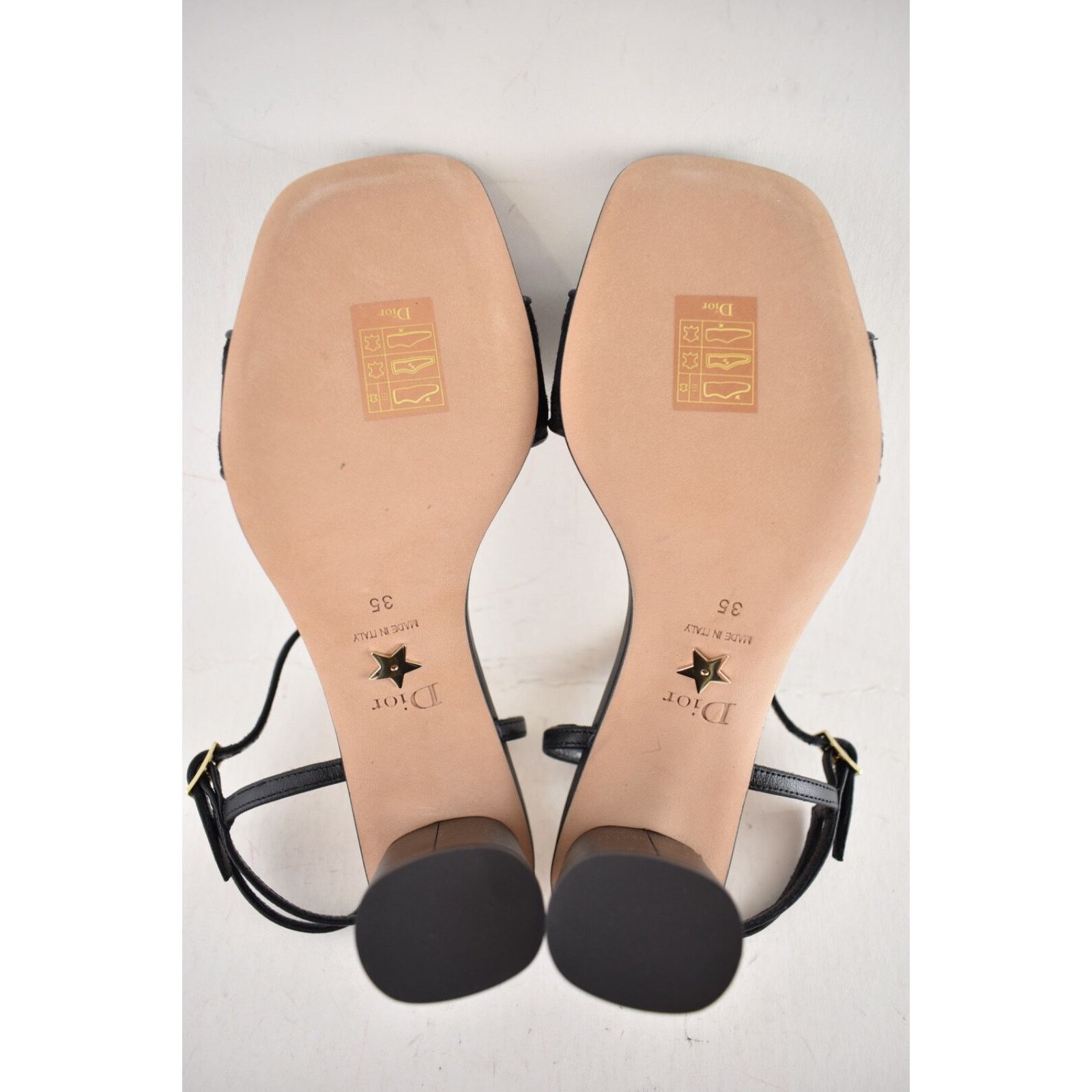 Dior Dior Dway Heeled Sandal Embroidered Satin Black Ankle Size US 5 / IT 35 - 14 Thumbnail