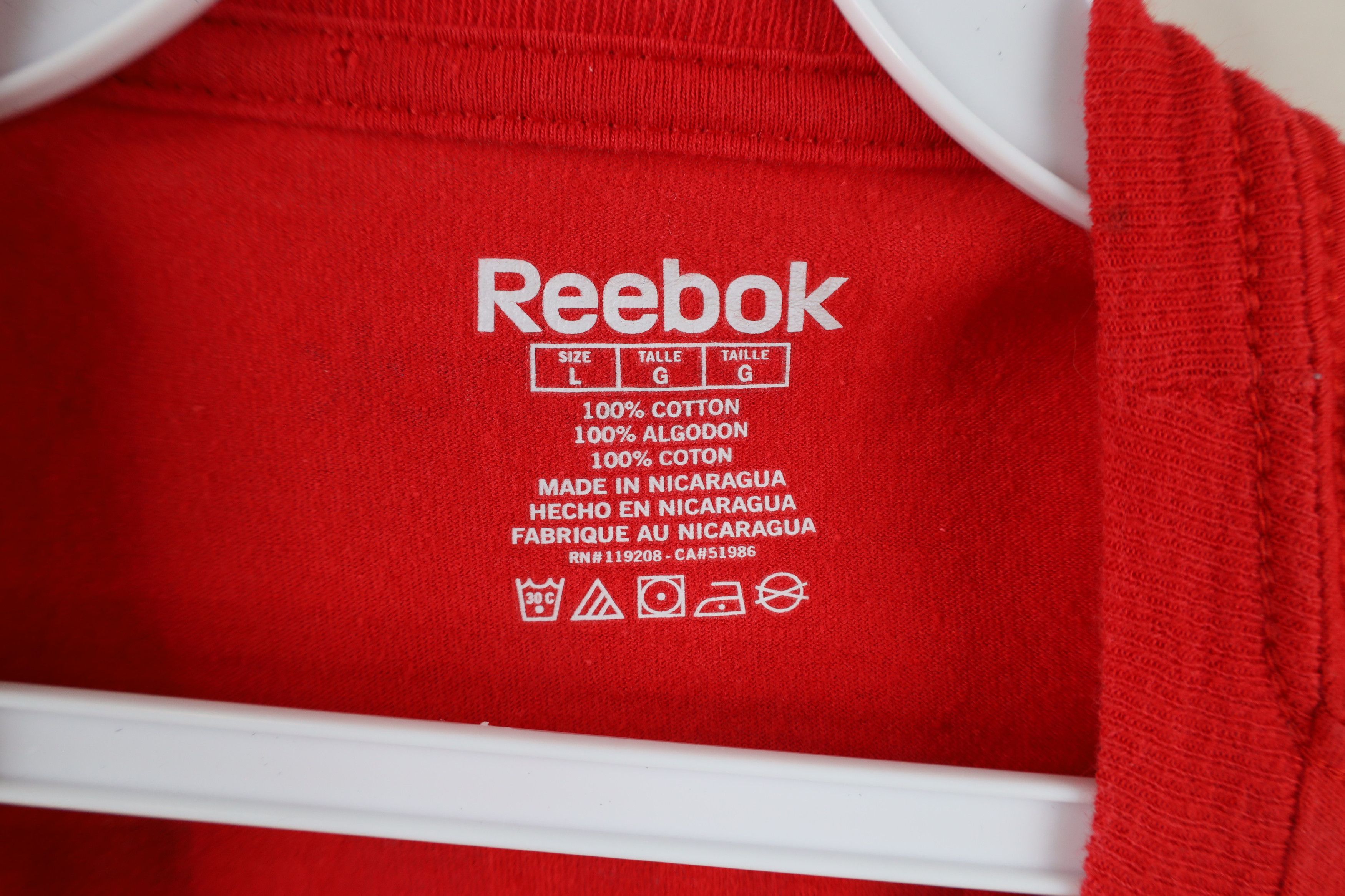 Reebok × Vintage Reebok Classic Jimmy Howard Detroit Red Wings Jersey T-Shirt Size US L / EU 52-54 / 3 - 9 Thumbnail