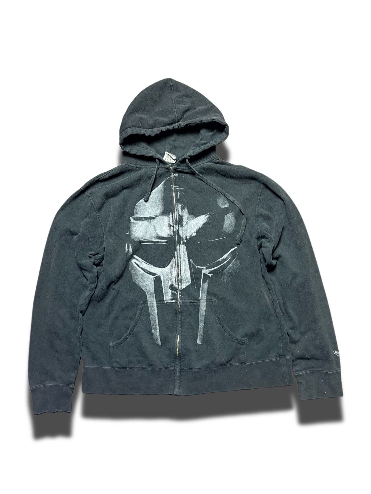 Vintage Very Rare MF DOOM Rhymesayers black zip up hoodie Size US XXL / EU 58 / 5 - 1 Thumbnail