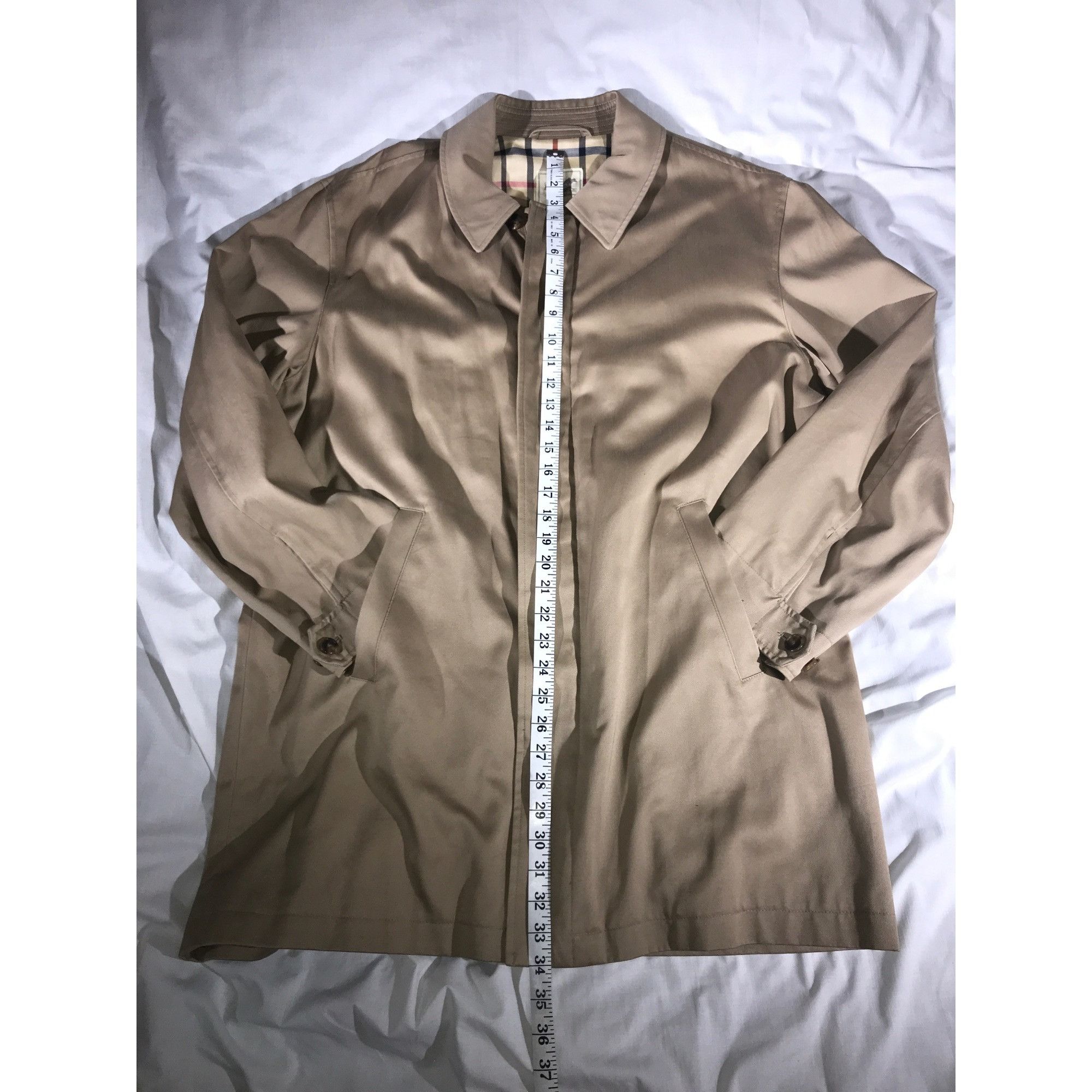 Brooks Brothers Brooks Brothers Men's Vintage Tan Full Zip And Button Trench Size US L / EU 52-54 / 3 - 5 Thumbnail