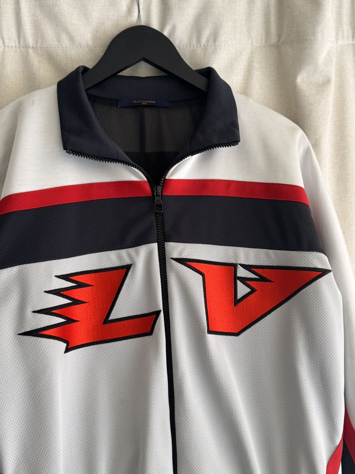 Louis Vuitton Louis Vuitton Embroidered Runway Rare Zip Up Track Jacket Size US M / EU 48-50 / 2 - 3 Thumbnail