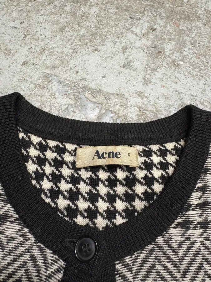 Acne Studios Acne Studios Light Minimalistic Patterned White Cardigan Size S / US 4 / IT 40 - 8 Thumbnail