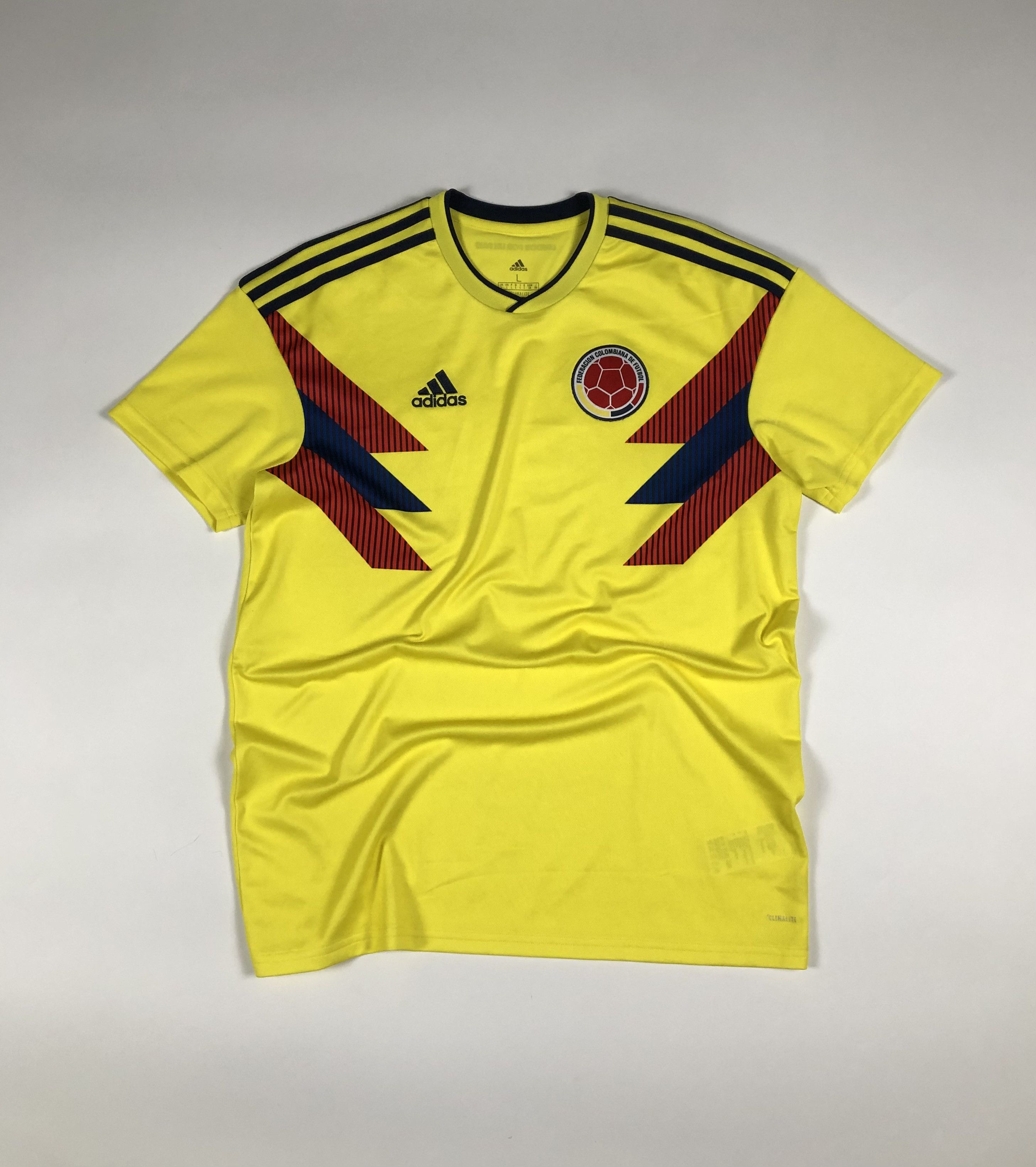 Adidas Adidas Colombia 2018-2019 Home Soccer Jersey Size US L / EU 52-54 / 3 - 1 Thumbnail