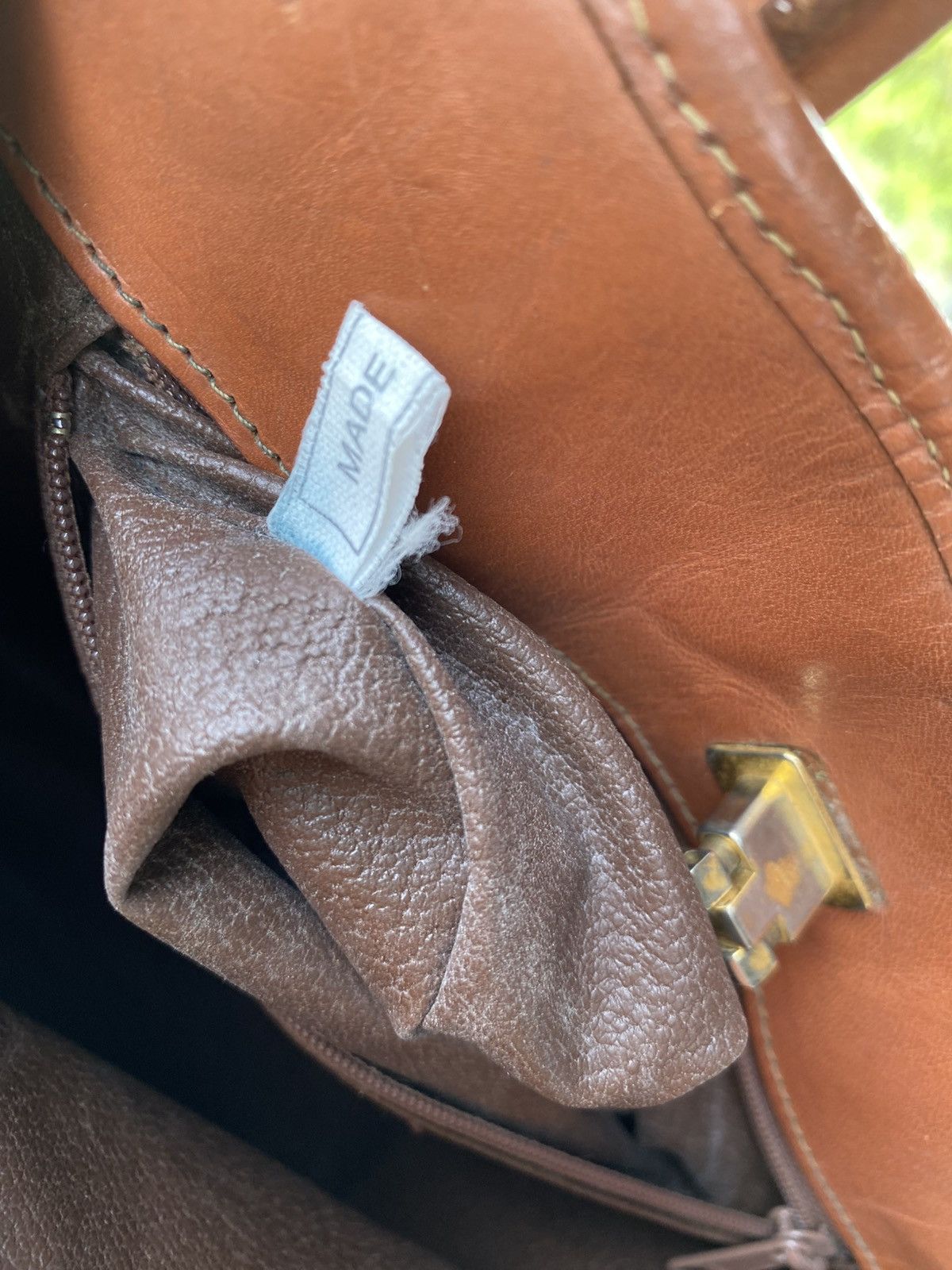 Burberry × Burberry Prorsum × Vintage 80s 90s VTG BURBERRYS NOVA CHECK LEATHER HAND BAG ITALY MADE Size ONE SIZE - 9 Thumbnail