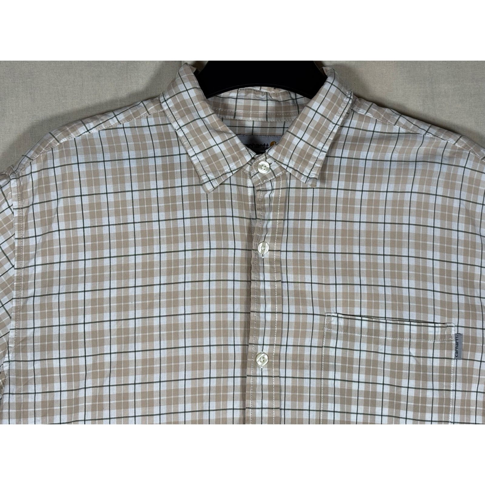 Carhartt Carhartt Men’s XL Plaid Short Sleeve Button Down Shirt Size US XL / EU 56 / 4 - 8 Thumbnail