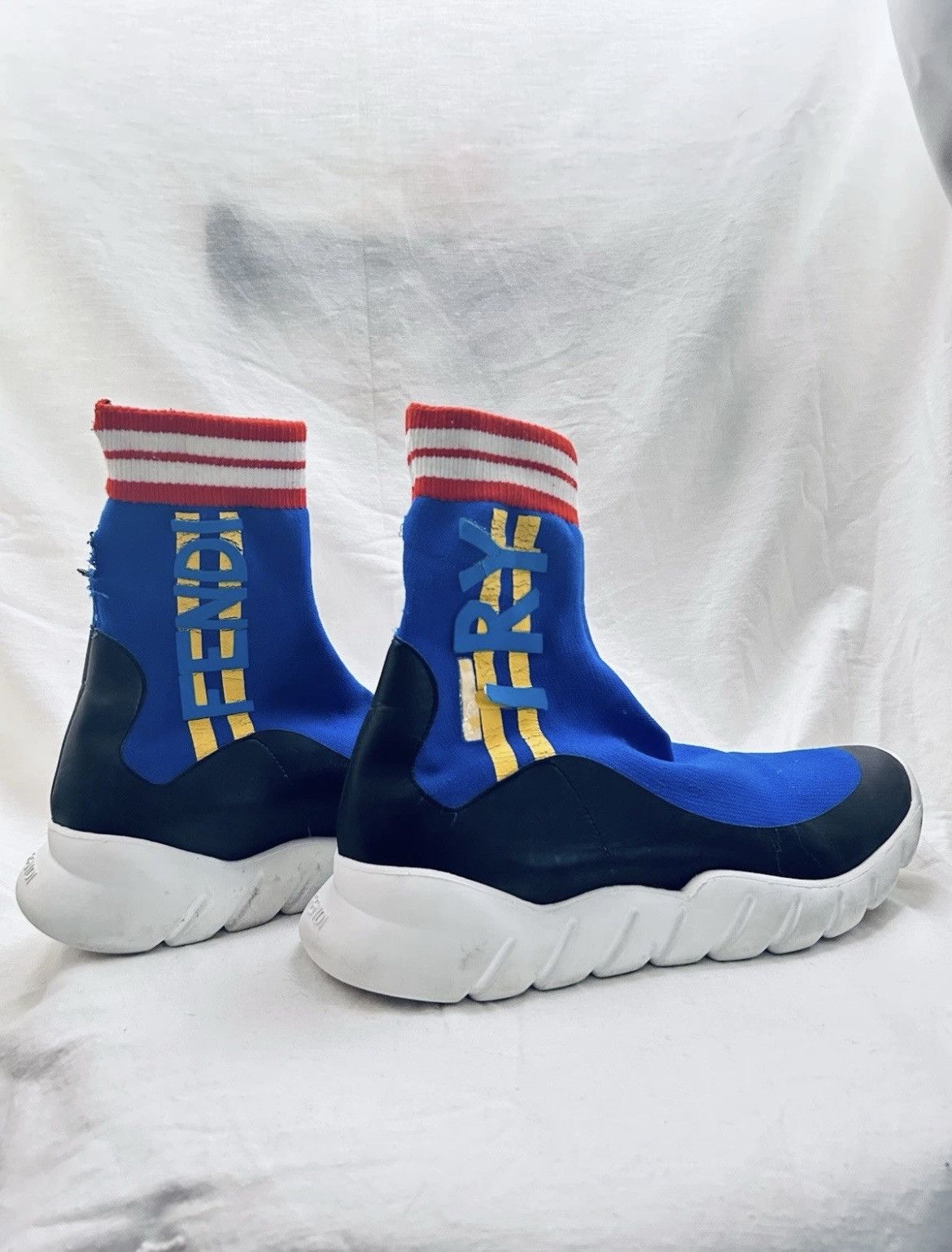 Fendi Fendi try hope sock cloth trainers size 10 Size US 10 / EU 43 - 1 Thumbnail