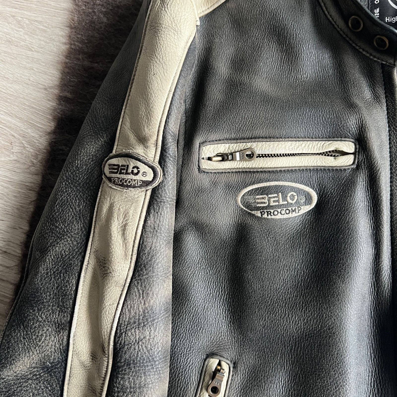Leather Belo Procomp Leather Motorcycle Moto Biker Jacket 9919AC Size US L / EU 52-54 / 3 - 5 Thumbnail