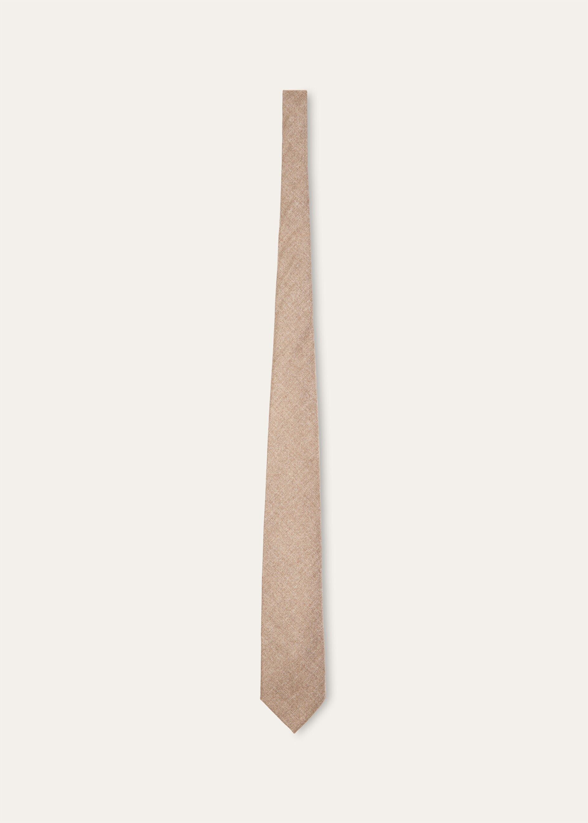 Loro Piana os11x0426 FAR0976 Size: OS / Yale Tie in Solid Oak Size ONE SIZE - 1 Thumbnail