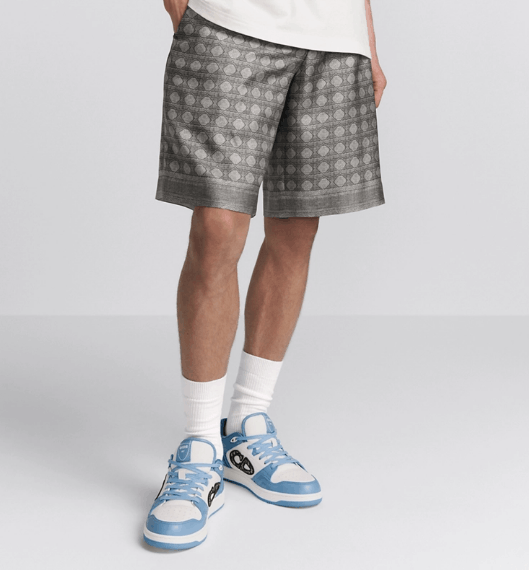 Dior o1w1db10525 013C12 Cannage Bermuda Short in Gray Size US 32 / EU 48 - 5 Thumbnail