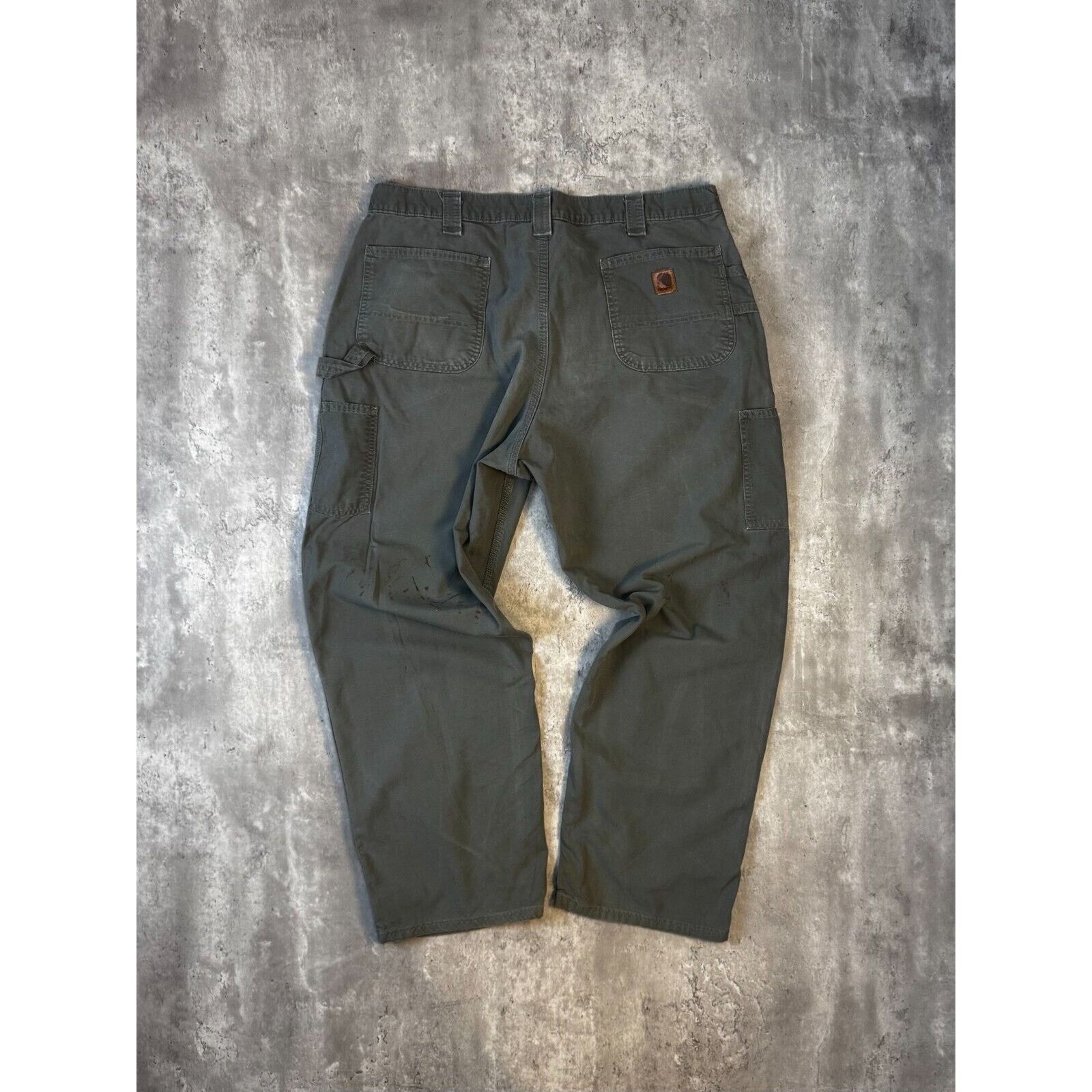 Carhartt Carhartt Dungaree Fit Canvas Workwear Carpenter Pants Sz 39 Size US 39 - 2 Thumbnail