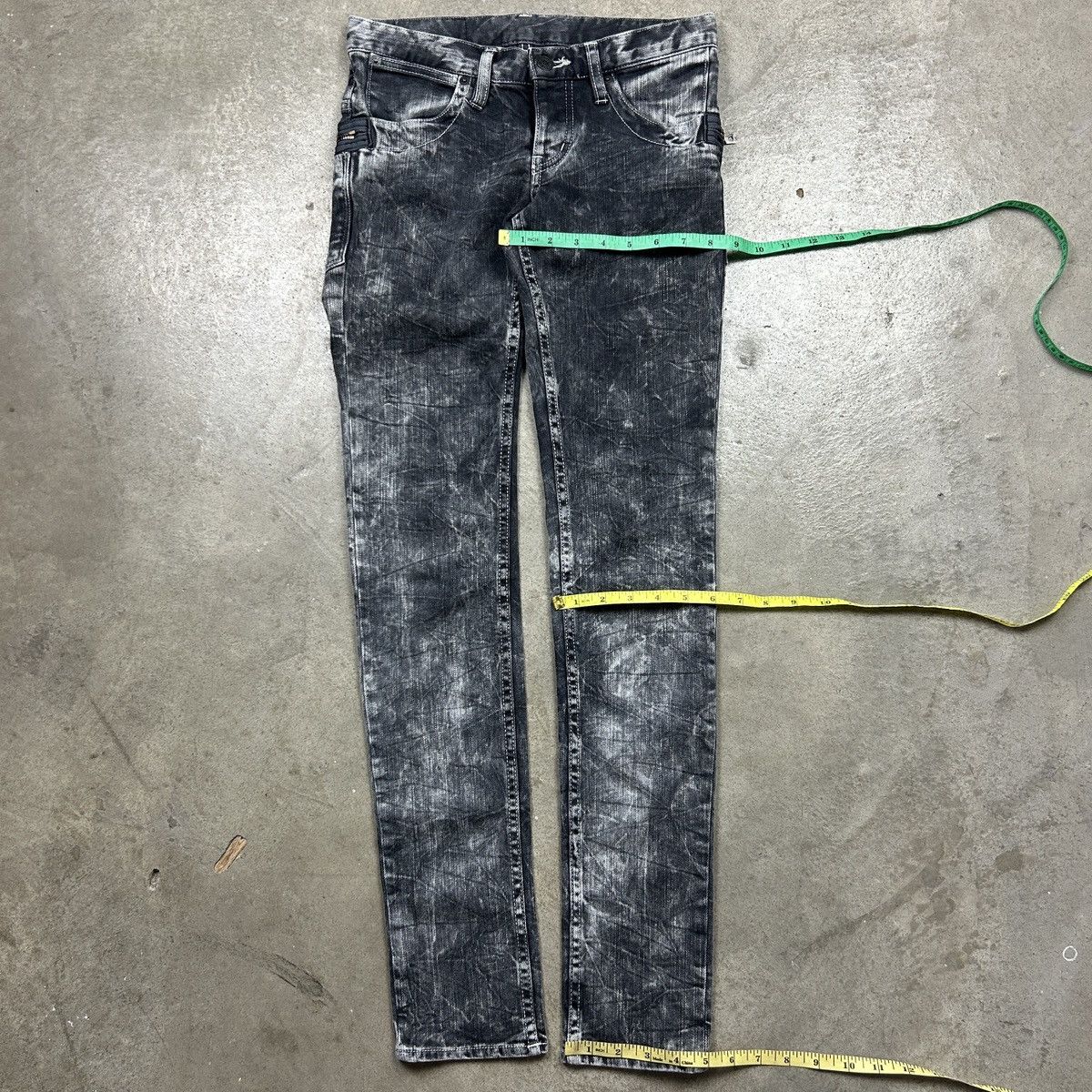 Hysteric Glamour hysteric glamour acid wash superblack jeans Size 28" / US 6 / IT 42 - 10 Thumbnail