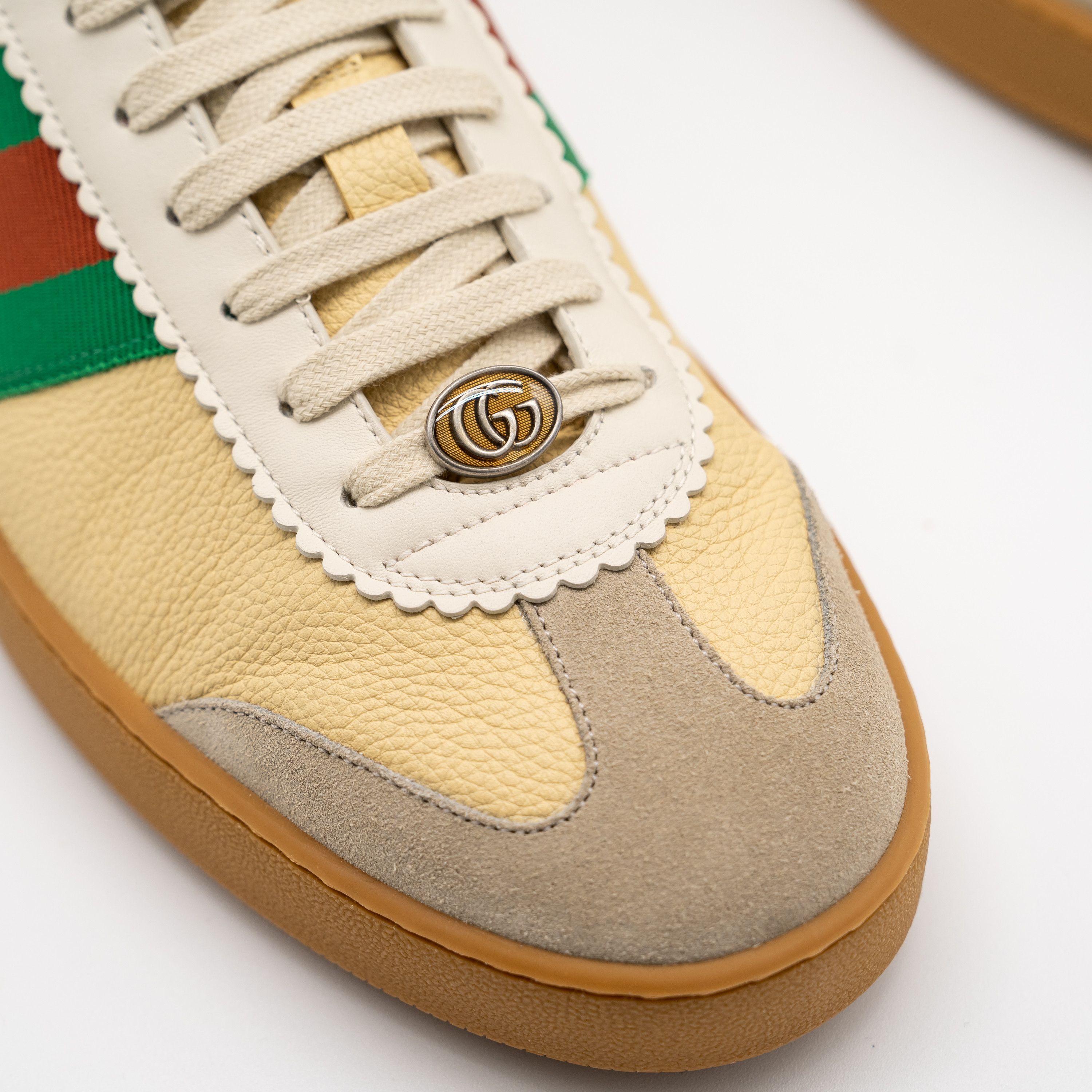 Gucci Gucci Web G74 GG Sneakers Bees Yellow Web Red Green Size US 14 / EU 47 - 7 Thumbnail
