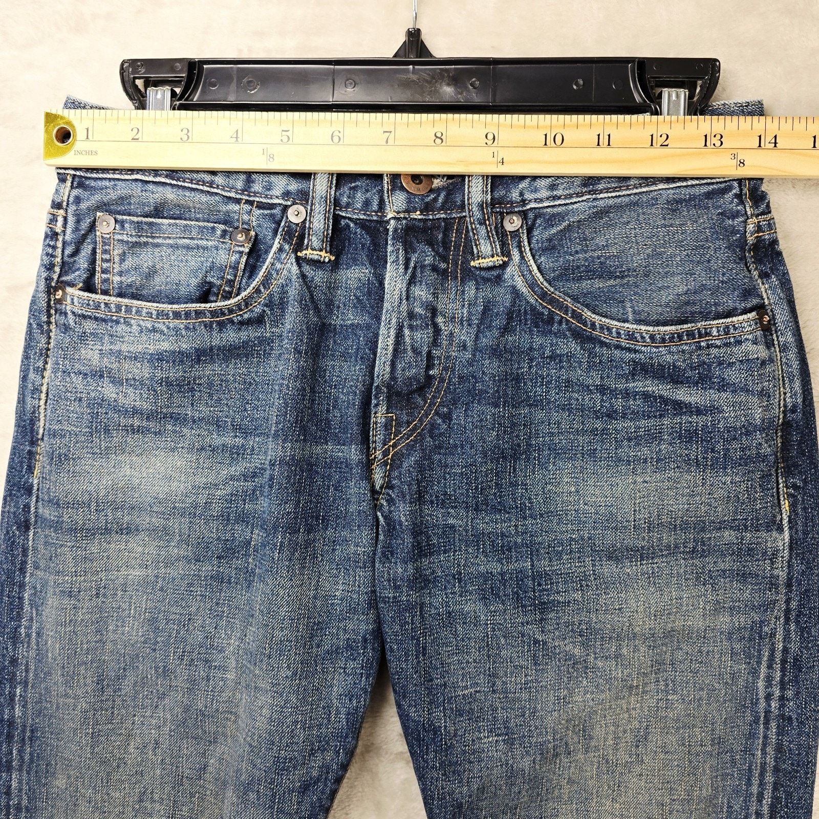 Simon Miller Simon Miller Narrow Park Selvedge Japan Denim Jeans 28x29 Size US 28 / EU 44 - 11 Thumbnail