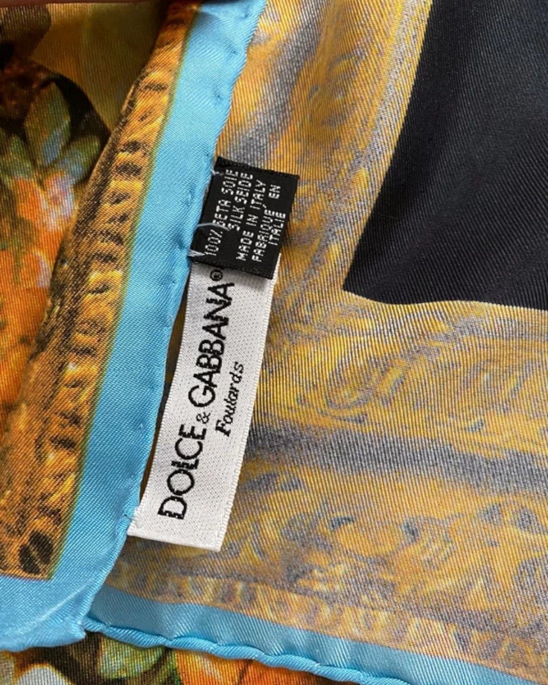 Dolce & Gabbana PRINTED CUPIDS SILK SCARF Size ONE SIZE - 4 Thumbnail