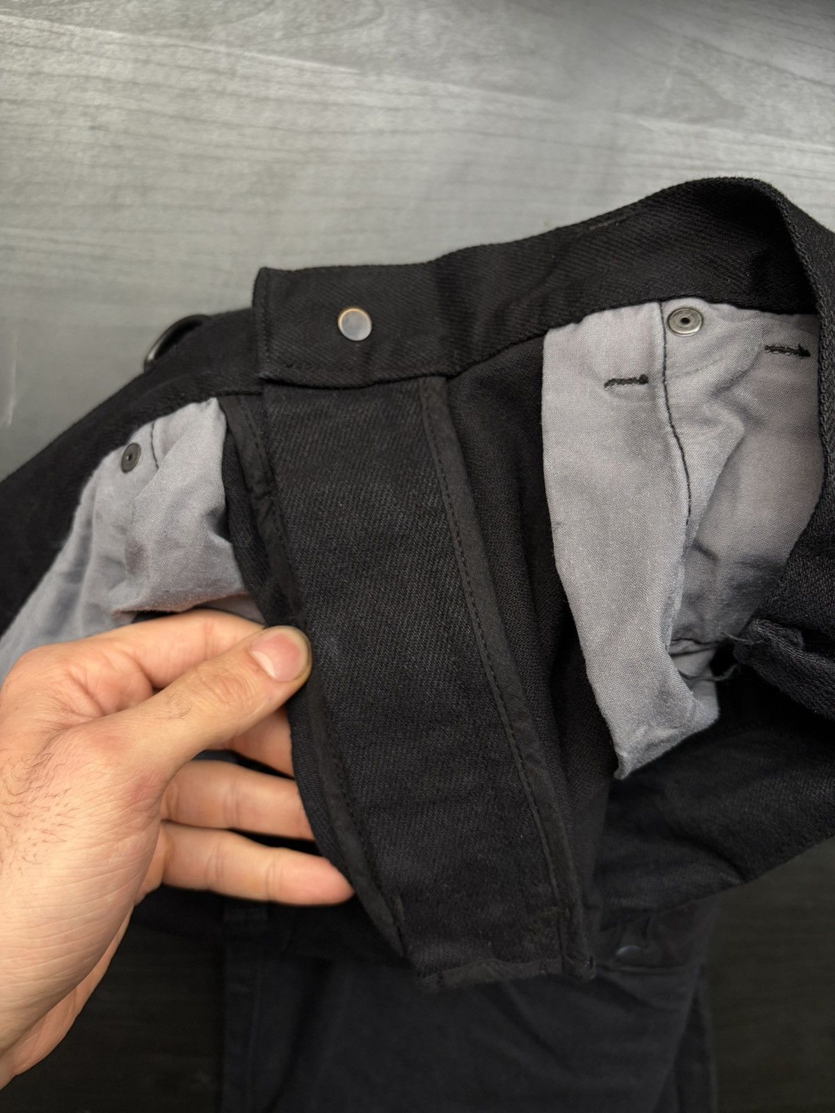 Undercover ANT/ANTI Bootcut Scrap Denim / Black Overdye Size US 31 - 7 Thumbnail
