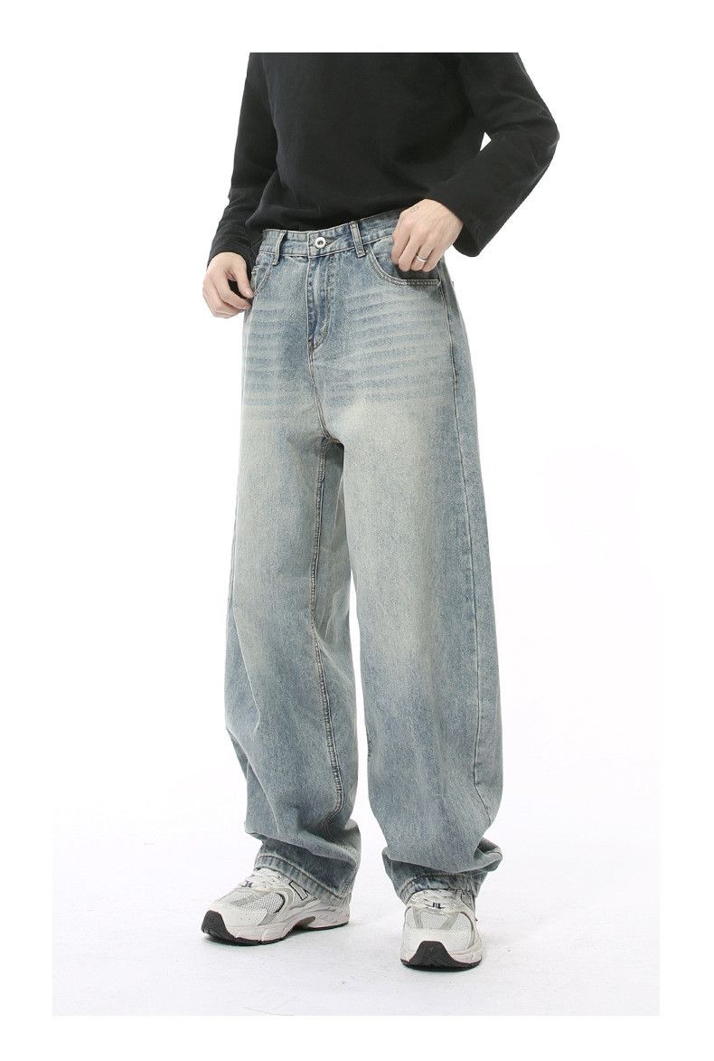 Japanese Brand Japanese retro wide-leg washed curved jeans Size US 32 / EU 48 - 3 Thumbnail