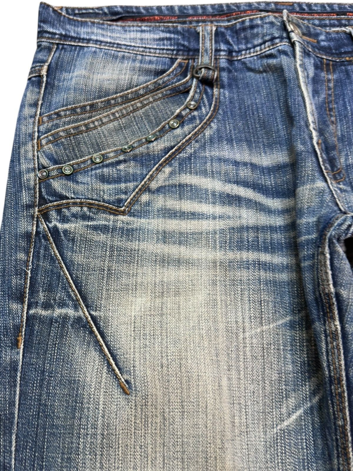 Nicole Club Vintage Nicole Club Flare Faded Whiskers Denim Size US 34 / EU 50 - 3 Thumbnail