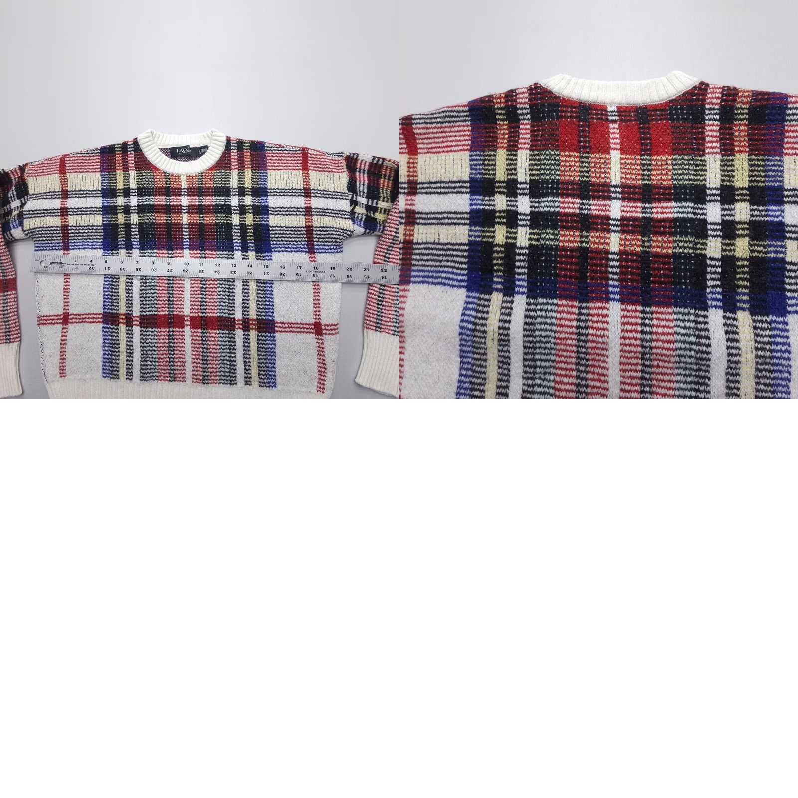 Ralph Lauren Lauren Ralph Lauren Sweater Womens Small Plaid Wool-Blend Crew Neck Pullover Knit Casual Outdoor Travel Multicolor Size S / US 4 / IT 40 - 8 Thumbnail