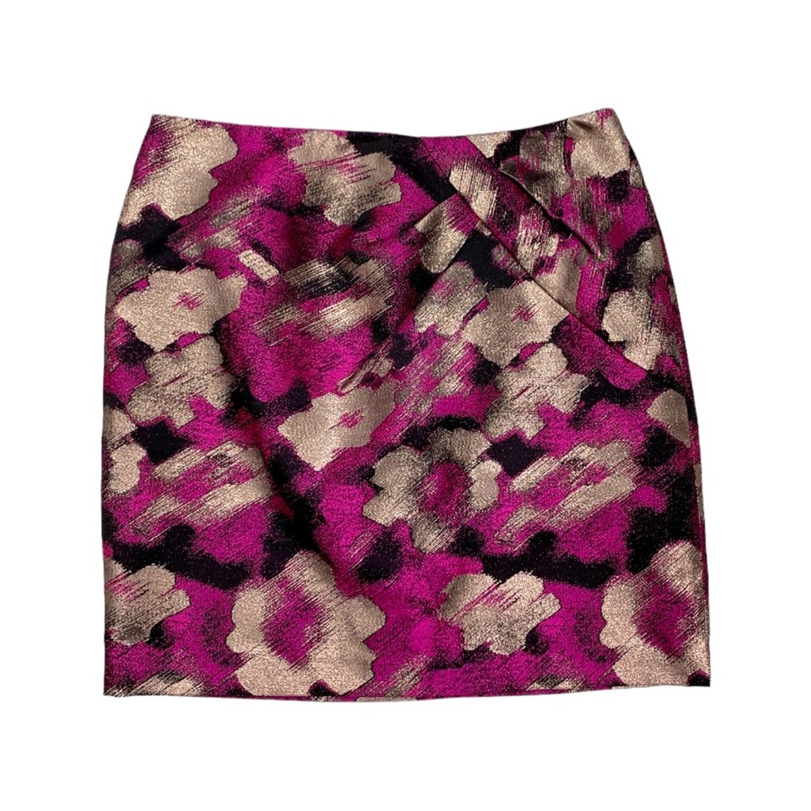 MILLY Milly Metallic Floral Jacquard Mini Skirt size 4 Size 27" / US 4 / IT 40 - 1 Thumbnail