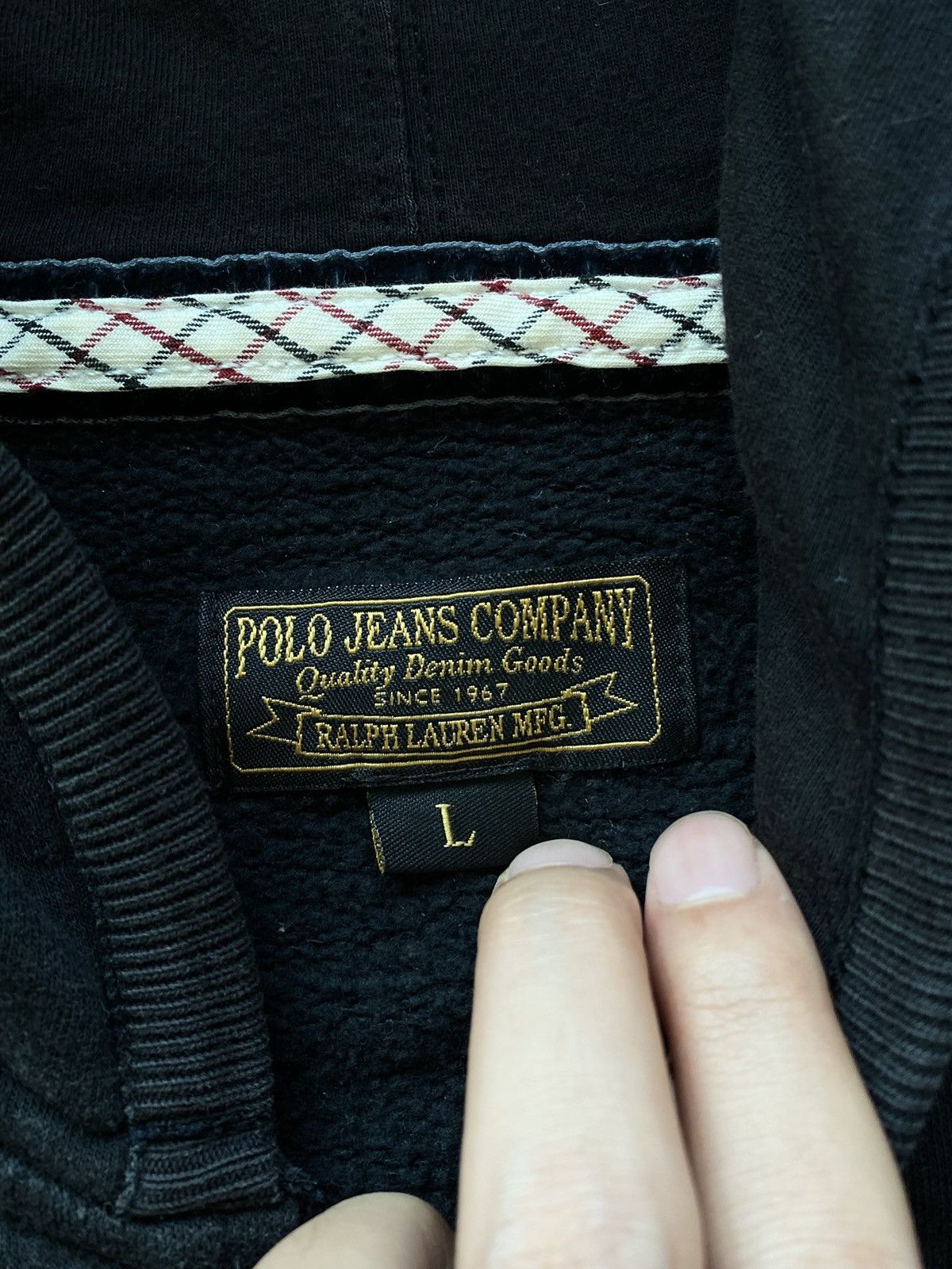 Polo Ralph Lauren Black Polo Ralph Lauren “67” Zip Up Hoodie Size US L / EU 52-54 / 3 - 7 Thumbnail