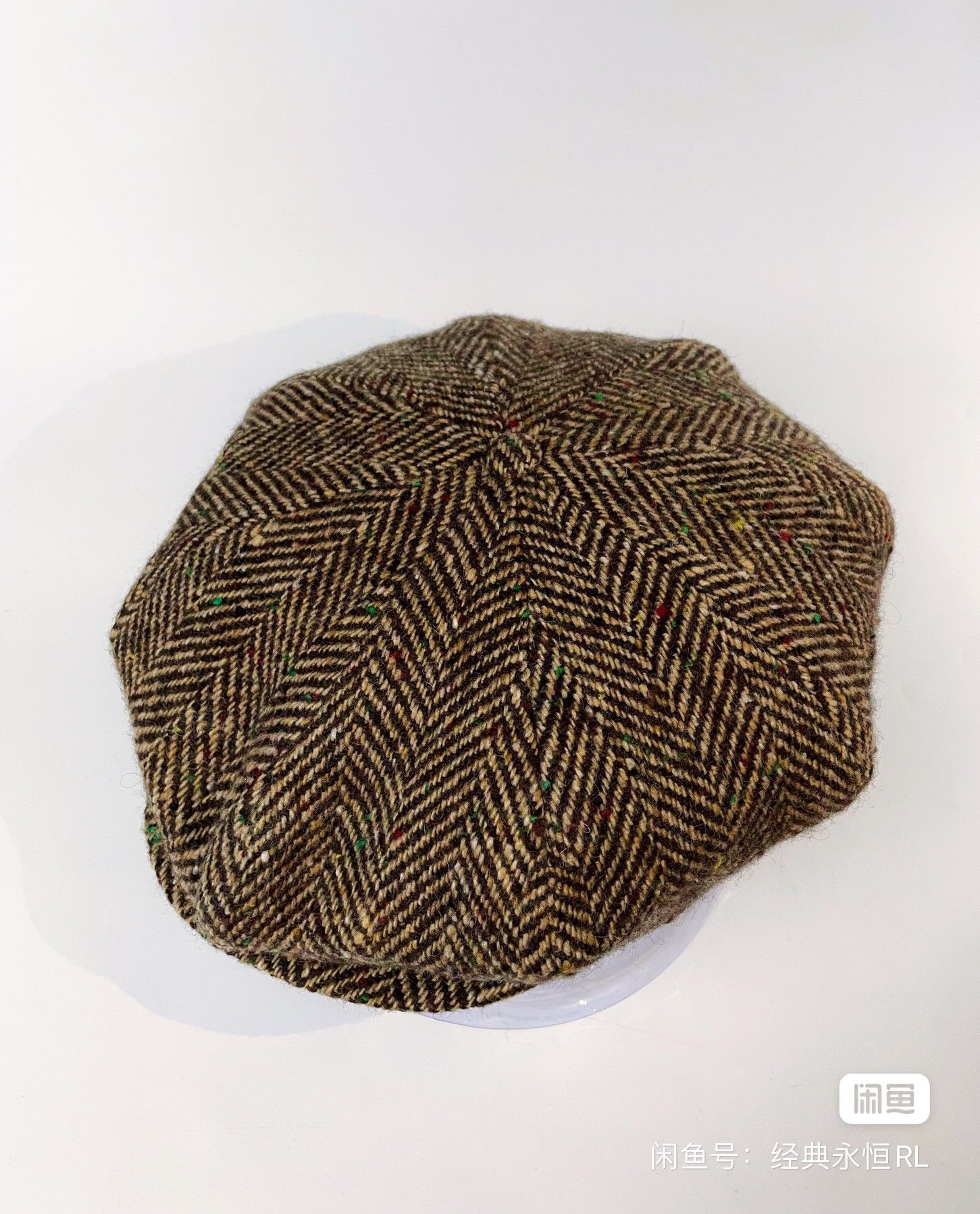 RRL Ralph Lauren × Ralph Lauren Ralph Lauren Classic Wide Wool Newsboy Hat Size ONE SIZE - 1 Thumbnail