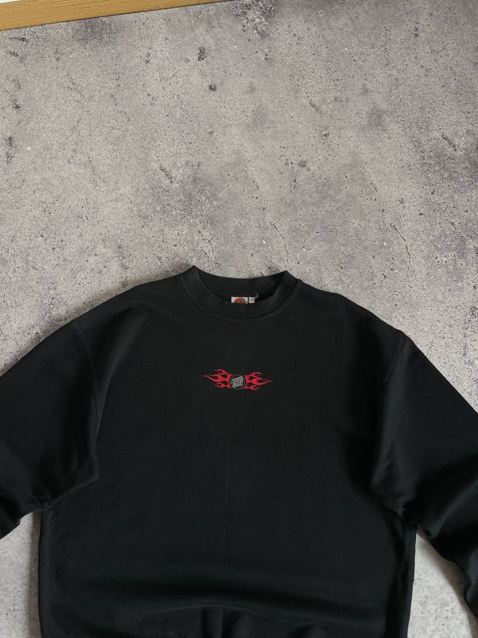 Santa Cruz Skateboards × Vintage 90’s Santa Cruz Skateboarding Sweatshirt Flame Logo USA Size US M / EU 48-50 / 2 - 4 Thumbnail