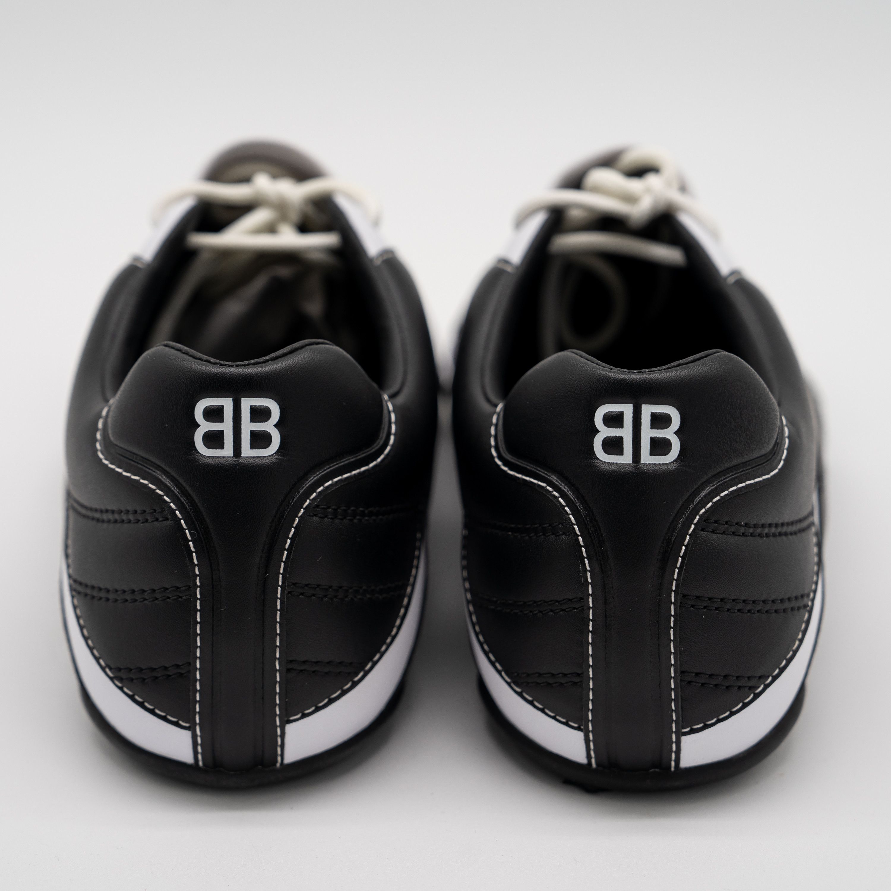 Balenciaga 44 - Balenciaga Zen Sneakers Black White Leather Size US 11 / EU 44 - 5 Thumbnail